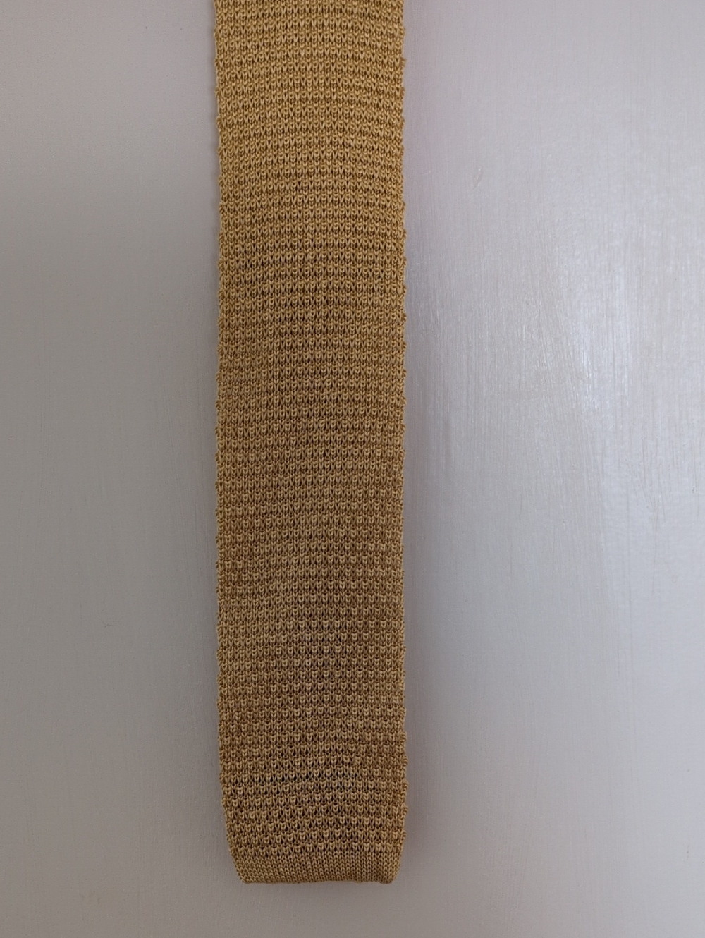Jos. A. Bank Knit Skinny Tie in Camel